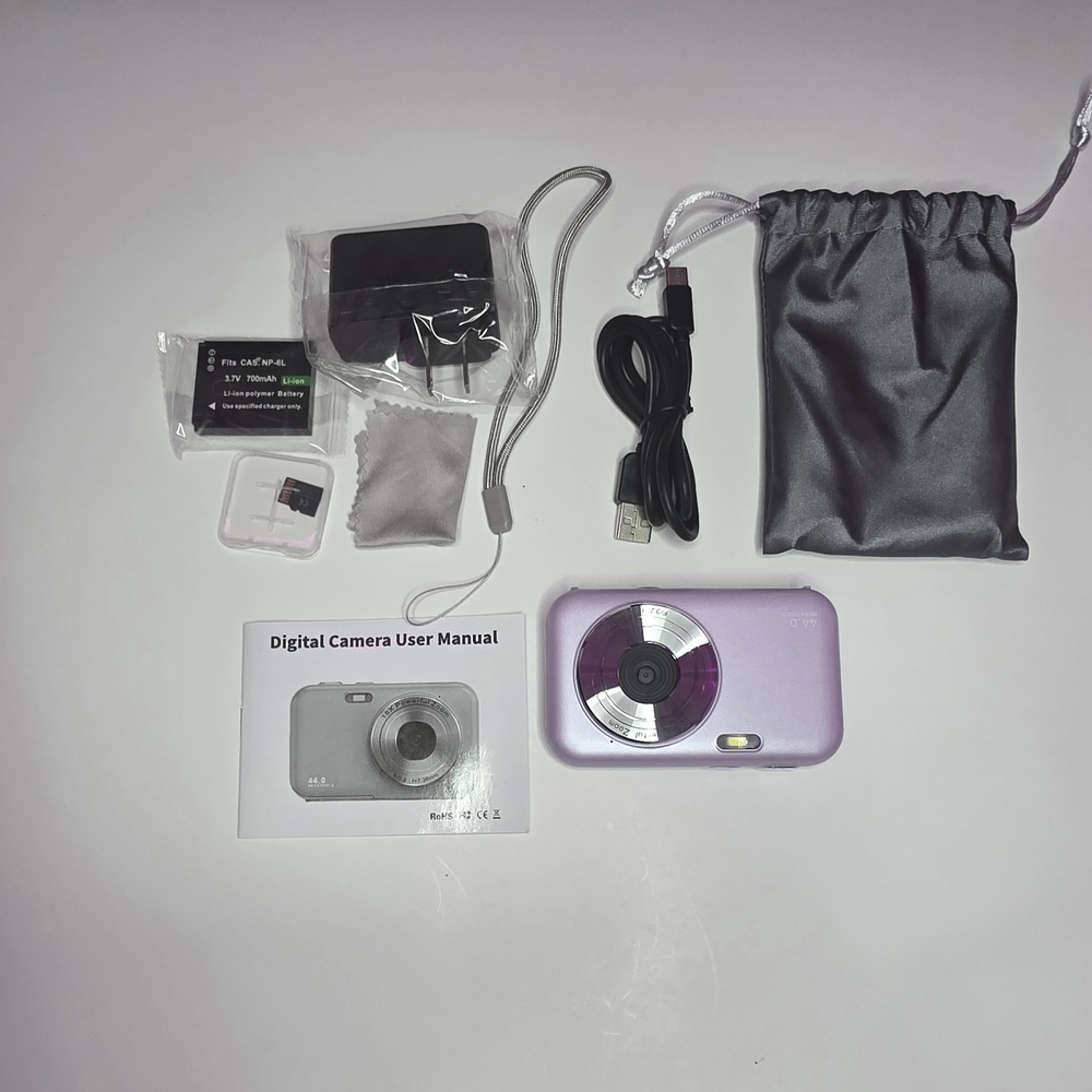 Compact Digital Camera with Purple Finish